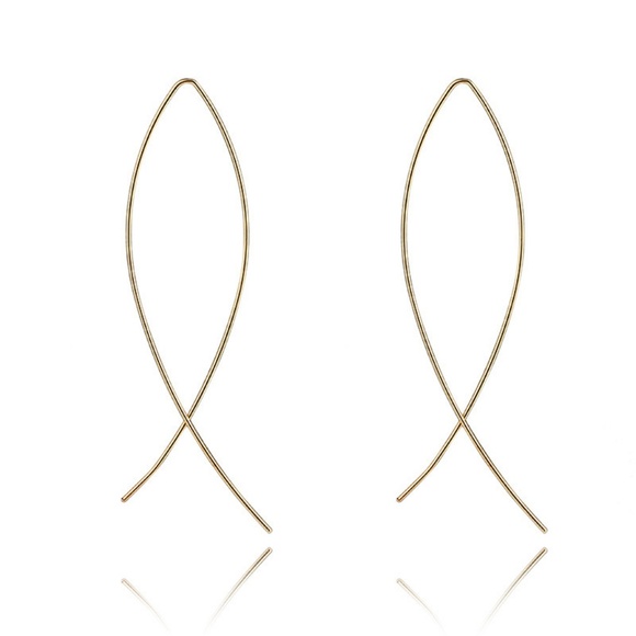 💕last one Minimalist Simple String Earrings - Picture 8 of 10